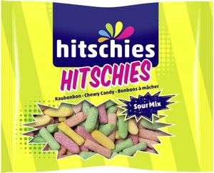Hitschies Sour Mix  Kaubonbons mit prickelndem Fruchtgeschmack 200g