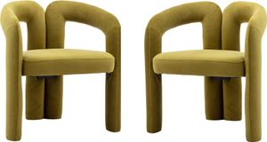 2er/Set Esszimmerstuehle Samt moderne Design Eimer Seitenstuehle Wohnzimmerstuhl Stilvoller Design-Loungesessel moderne Freizeitstuhl Buerostuhl Sessel