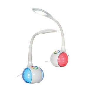 ActiveJet AJE-RAINBOW RGB Color white 6W - Tischleuchte (Weiß, Kinderzimmer, Arbeitszimmer, CE, RoHS, LED, AC power)