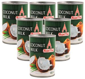 [ 6x 400ml ] ROYAL THAI Kokosnussmilch / Kokosmilch / Coconut Milk