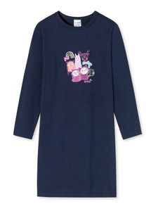 Schiesser Nacht-hemd schlafmode sleepwear nachtwäsche Girls World dunkelblau 92