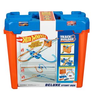 Mattel Hot Wheels Track Builder box plný trikov GGP93