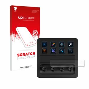 upscreen Schutzfolie für Elgato Stream Deck + Kratzschutz Anti-Fingerprint Klar