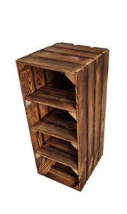 Schuhregal aus Holz, Holzkisten mit 4 Fächern, Hohe Schuhregale, Schuhbank