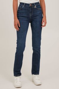 Pulz Jeans PZLIVA Damen Jeans Denim Hose Straight Leg Regular Waist 5-Pocket Skinny Fit