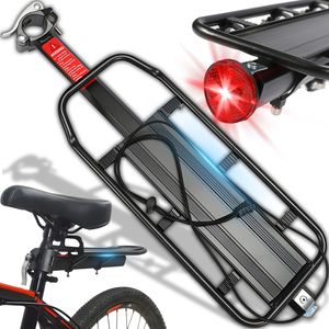 Fahrrad Gepäckträger Einstellbare Mountainbike Gepäckträger MTB Aluminium Hinten Sattelstütz Universal Fahrradträger Racks mit Reflektor Retoo