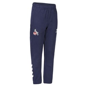 Hummel 1. FC Köln 23/24 Travel Cotton Pants Sporthose Trainingshose Sweathose Hose blau 221247-7026, Größe:M