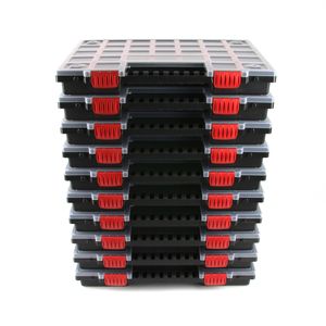 Kistenberg 10er Set Sortierbox Werkzeug-Organizer Sortimentskasten Kleinteilemagazin 39,9 x 30,3 x 5 cm