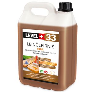 Lněný olej 100% 5L čistý lněný olej Level+33