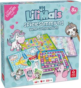 myLilimals - Spielesammlung, für 2-4 Spieler, ab 5 Jahren (DE/EN/FR/IT-Ausgabe)