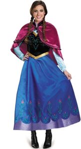 Erwachsene Prinzessin Anna Cosplay Kostüm Weihnachten Cos Fancy Kleid Outfit M