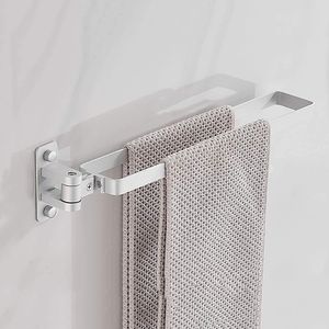 Handtuchhalter für Badezimmer, Schwenkbar, Wandmontage, aus Aluminium, mit Schwenkarm