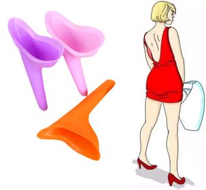 Weibliches Urinal,3 STÜCKE Weibliches Urinieren Reisegerät Silikon Wee Tragbarer wiederverwendbarer Trichter für Reisen Outdoor Camping