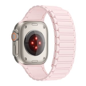 INF Silikon-Magnetarmband für Apple Watch 1/2/3/4/5/6/7/8/9, Apple Watch SE Rosa 38/40/41 mm
