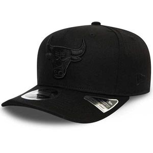 New Era - NBA Chicago Bulls Tonal Black 9Fifty Stretch Snapback Cap - Schwarz : Schwarz M-L Farbe: Schwarz Größe: M-L