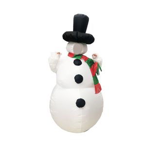 Aufblasbarer Schneemann, Anime-Design, auslaufsicher, wiederverwendbar, gut aussehend, lebendiges Bild, Weihnachtskostüm, Cartoon-Luft, aufblasbarer Weihnachtsmann-Schneemann für Weihnachten-B