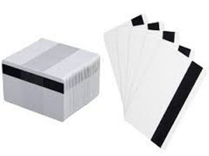 Karte Zebra PVC-Karten, mit Magnetstreifen (LoCo), Packung mit 500 Karten zum Bedrucken, weiße Farbe