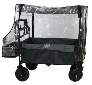 Regenschutz für Bollerwagen mit Dach passend für Pinolino Fuxtec Kesser Sekey