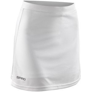 Spiro Damen Sport-Hosenrock / Skort, winddicht BC2773 (XL (42)) (Weiß)