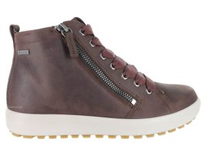 Dámské kožené zateplené boty ECCO SOFT 7 ve vínové barvě se zipem GORE-TEX 37