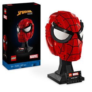 LEGO Marvel Spider-Mans Maske, baubare Superhelden-Büste, Modellbausatz für Erwachsene, Geschenk für Papa, Mama und Fans, Deko-Modell zum Sammeln und Ausstellen 76285