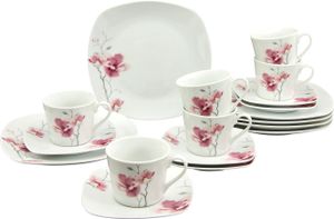 CreaTable, 20193, Amelie Aiko, Kaffeeservice 18-tlg, Porzellan CreaTable, 20193, Amelie Aiko, Kaffeeservice 18-tlg, Porzellan