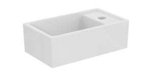 Ideal Standard Tempo - Handwaschbecken 370x210 mm, ohne Überlauf, 1 Hahnloch rechts, Weiß E211201
