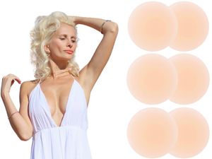 Silikon Nippel Covers Ultra Dünne Unsichtbare Pasties Wasserdichte Wiederverwendbare Selbstklebende Silikonhülle 8cm - Nude, 3 Paare
