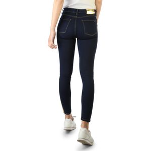 Tommy Hilfiger Damen Hose Knöchelhose Freizeithose Jeans Jeggings regular, Größe:27, Farbe:Blau-marine,gold