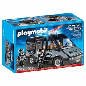 PLAYMOBIL® Polizei-Mannschaftswagen mit Licht und Sound, 6043, City Action, 4-10 Jahre