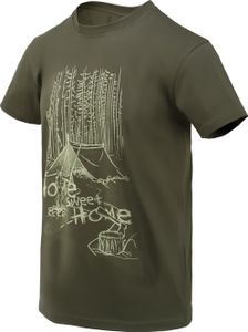 HELIKON-TEX Helikon-Tex Baumwoll T-Shirt Home Sweet Home in Grün Grün L