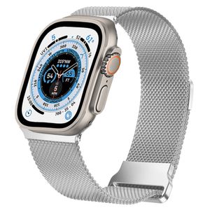 Strap-It Apple Watch Ultra Armband Milanese (Silber)