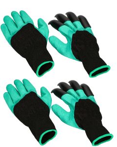 KOTARBAU® 2 er Set Garten Handschuhe mit Kunststoffkrallen zum Graben