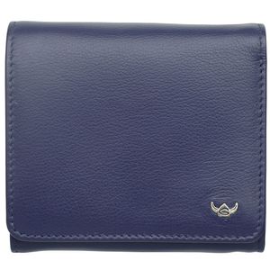 Golden Head Madrid RFID Protect Zipped Billfold Coin Wallet Blue