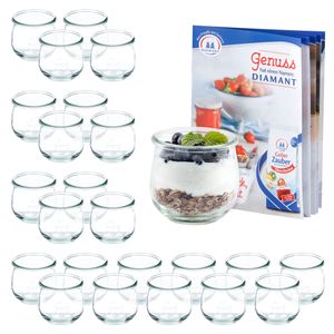 24er Set Weck Gläser 370ml Tulpenglas inkl Rezeptheft