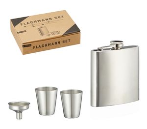 Edles Flachmann Set, 4tlg., ca. 18ml
