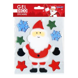 Gel-Sticker Weihnachten für Fenster - Weihnachtsmann Gel-Sticker Weihnachten für Fenster - Weihnachtsmann