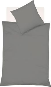 Fleuresse Halbleinen-Bettwäsche Provence 9058 schiefer 200 x 220 cm
