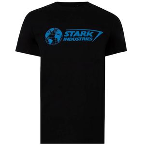 Marvel - "Stark Industries" T-Shirt für Herren TV414 (M) (Schwarz/Blau)