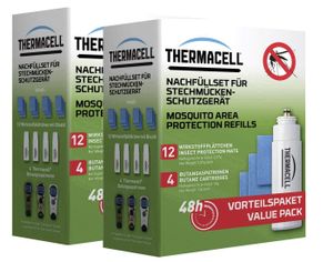 2x Thermacell R-4 Mückenschutz Nachfüllpack + Microfasertuch