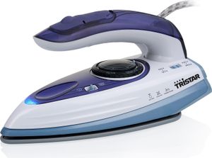 TriStar ST-8152 Reise-Dampfbügeleisen - Dampfbügeleisen - Keramik-Bügelsohle - 1,9 m - 15 g/min - Blau - 0,06 l