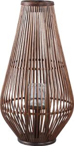 PTMD Laterne Lysia - 35x35x68 cm - Glas - Braun PTMD Laterne Lysia - 35x35x68 cm - Glas - Braun