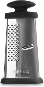 Boska Trio Formaggio / Drei Käsereiben / Edelstahl / Kunststoff / Schwarz / Silber / 160 x 85 x 50 mm