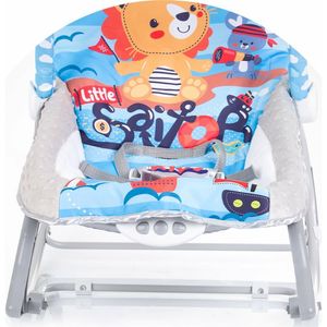 Chipolino Babywippe Baby Spa 2 in 1 elektrisch Stuhl Schaukelfunktion Spielbogen blau