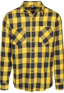 Urban Classics Checked flannel shirt TB297 , color:blk/honey, groesse herren:S