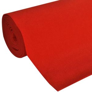 vidaXL Červený koberec 1 x 10 m Extra Heavy 400 g/m²