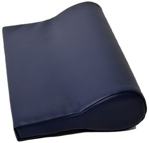 Nackenkissen Nackenpolster, Ergonomisch, ölabweisender Kunstlederbezug (Marineblau)