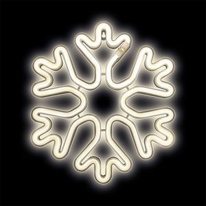 Forever Light Neon LED WEIHNACHTS SCHNEEFLOCKE weiß USB Batteriebetrieben Wandleuchte, Neon Schild Nachtlichter Neon Sign Neonlicht Leuchtreklame für  Weihnachten Deko
