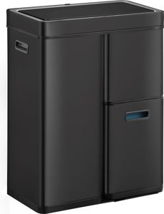 EKO - Mirage Plus Sensor Recycler odpadkový kôš 30+15+15 litrov - Práškovo lakovaná oceľ Plast - čierna EKO - Mirage Plus Sensor Recycler odpadkový kôš 30+15+15 litrov - Práškovo lakovaná oceľ Plast - čierna