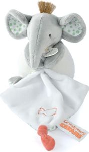 Elefantenpuppe mit Kuscheltier Doudou & compagnie 15 cm
